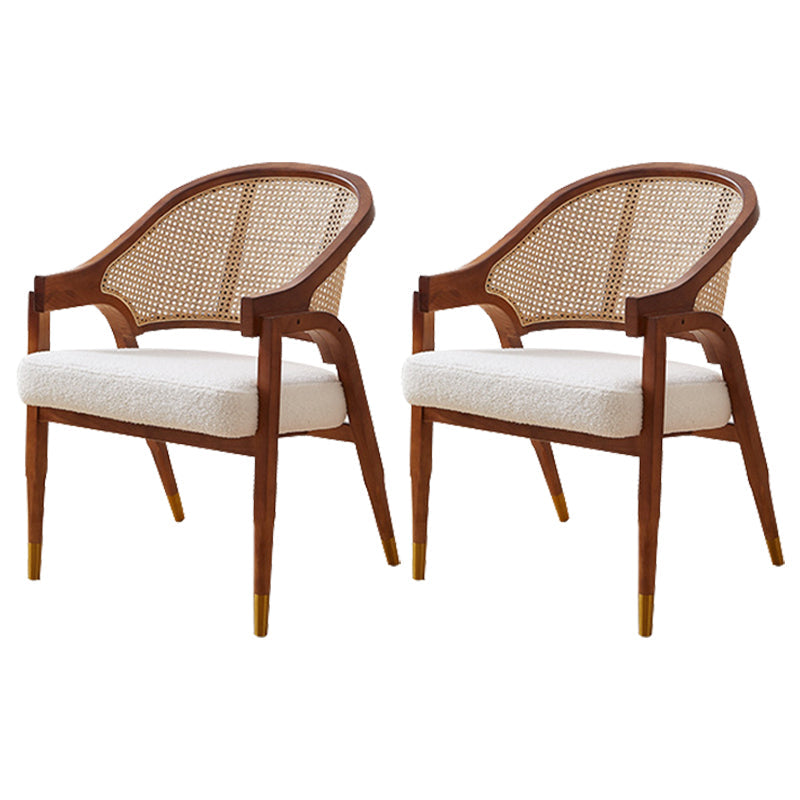 Leinenstuhl Massive Holzrahmenarme mit Basis vier Bein