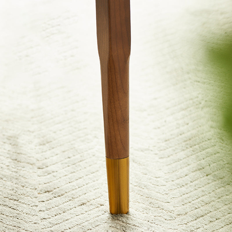 Leinenstuhl Massive Holzrahmenarme mit Basis vier Bein