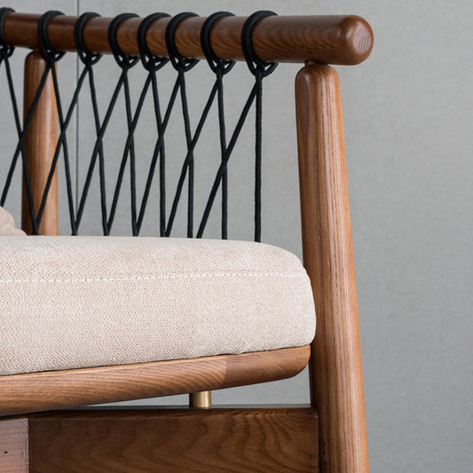 Barrel Accent Chair Solid Wood Arm Chair in Brone with Pillow Back Clearhalo 'Accent Chairs' 'accent_chairs' 'Chairs & Seating' 'furn' 'furn_accent_chairs' 'Furniture' 'Living Room Furniture' 6216870