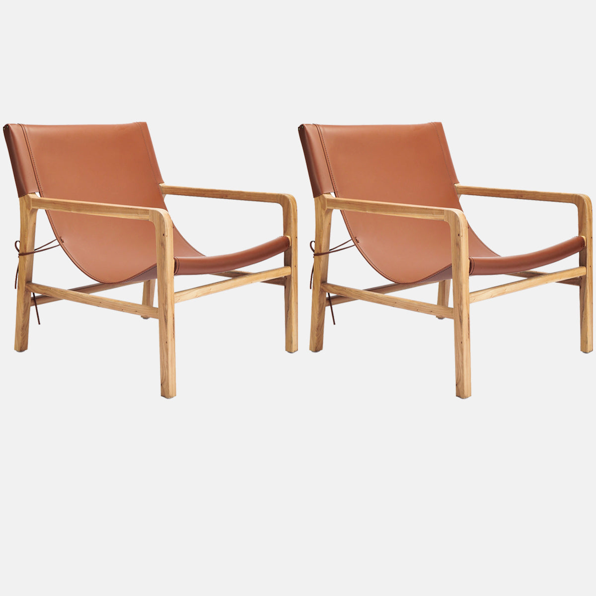 Solid Wood Arm Chair Living Room Fixed Back Arm Chair,Genuine Leather