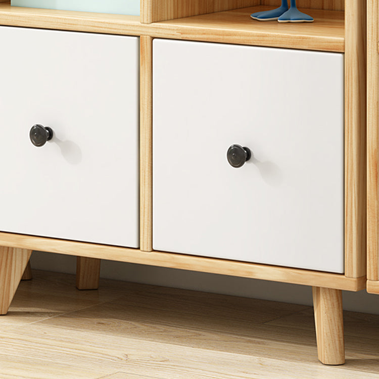 Natural Contemporary Natural Rectangle Chest with Solid Wood Legs Clearhalo 'Cabinets & Chests' 'cabinets_chests' 'furn' 'furn_cabinets_chests' 'Furniture' 'Living Room Furniture' 6216938