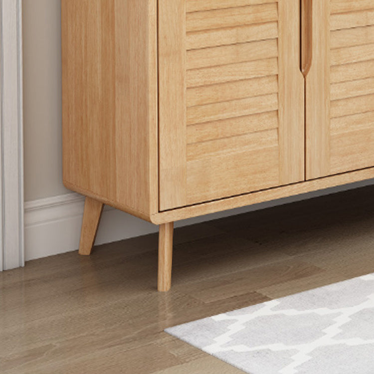 Contemporary Rubberwood Rectangle Cabinet with 2 Drawers Accent Cabinet Clearhalo 'Cabinets & Chests' 'cabinets_chests' 'furn' 'furn_cabinets_chests' 'Furniture' 'Living Room Furniture' 6216967