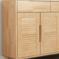 Contemporary Rubberwood Rectangle Cabinet with 2 Drawers Accent Cabinet Clearhalo 'Cabinets & Chests' 'cabinets_chests' 'furn' 'furn_cabinets_chests' 'Furniture' 'Living Room Furniture' 6216968