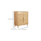Contemporary Rubberwood Rectangle Cabinet with 2 Drawers Accent Cabinet Clearhalo 'Cabinets & Chests' 'cabinets_chests' 'furn' 'furn_cabinets_chests' 'Furniture' 'Living Room Furniture' 6216971