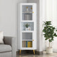 Wooden Accent Cabinet with 2 Glass Doors and Straight Legs Cabinet White Clearhalo 'Cabinets & Chests' 'cabinets_chests' 'furn' 'furn_cabinets_chests' 'Furniture' 'Living Room Furniture' 6217016