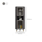 Wooden Accent Cabinet with 2 Glass Doors and Straight Legs Cabinet Clearhalo 'Cabinets & Chests' 'cabinets_chests' 'furn' 'furn_cabinets_chests' 'Furniture' 'Living Room Furniture' 6217027