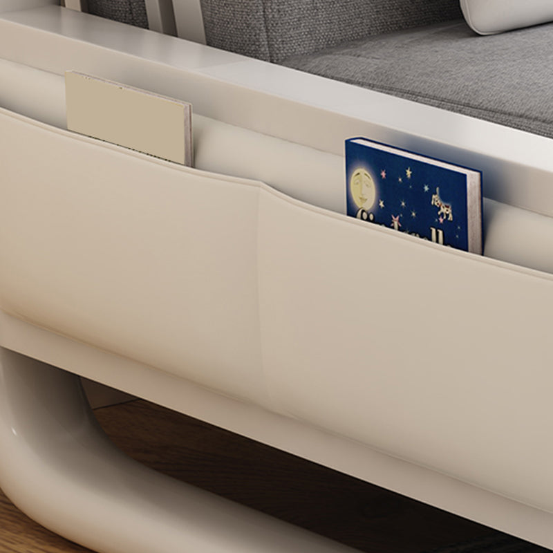 Divano letto di lino 35.43 "divano a trapastro quadrato largo con rivestimento imbottito