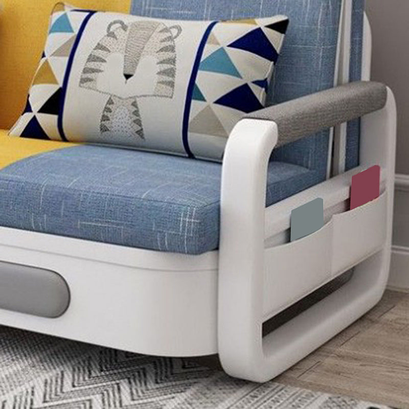 Divano letto di lino 35.43 "divano a trapastro quadrato largo con rivestimento imbottito