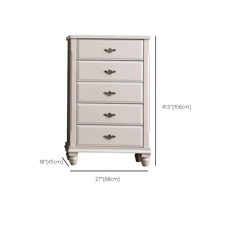 Hedendaagse grijze accentkist met zachte close -laden in rubberwood