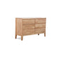 Modern Natural Rectangle Accent Chest with Drawers in Rubberwood Clearhalo 'Cabinets & Chests' 'cabinets_chests' 'furn' 'furn_cabinets_chests' 'Furniture' 'Living Room Furniture' 6217130