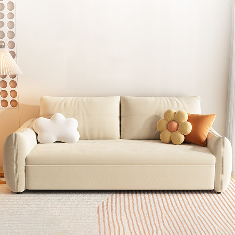 Modern futon divano letto da 30.31 "Futon in tessuto largo con materasso