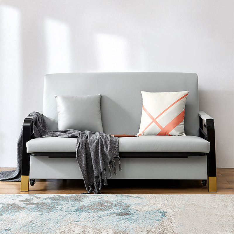 Divano letto convertibile con cuscino quadrato di stoccaggio divano letto posteriore