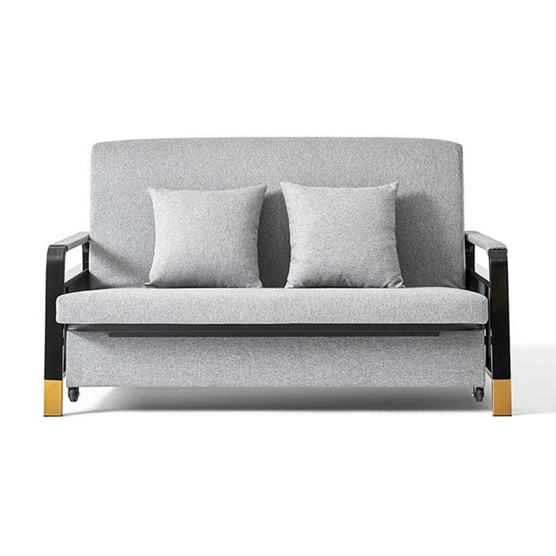 Divano letto convertibile con cuscino quadrato di stoccaggio divano letto posteriore