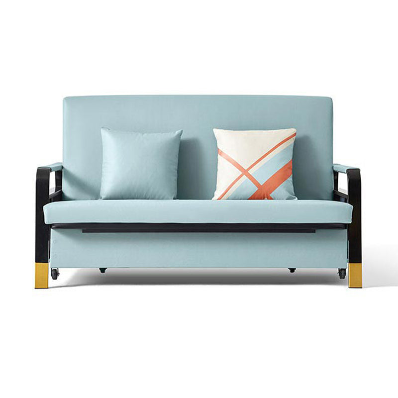 Divano letto convertibile con cuscino quadrato di stoccaggio divano letto posteriore