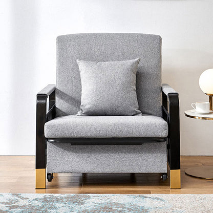 Divano letto convertibile con cuscino quadrato di stoccaggio divano letto posteriore