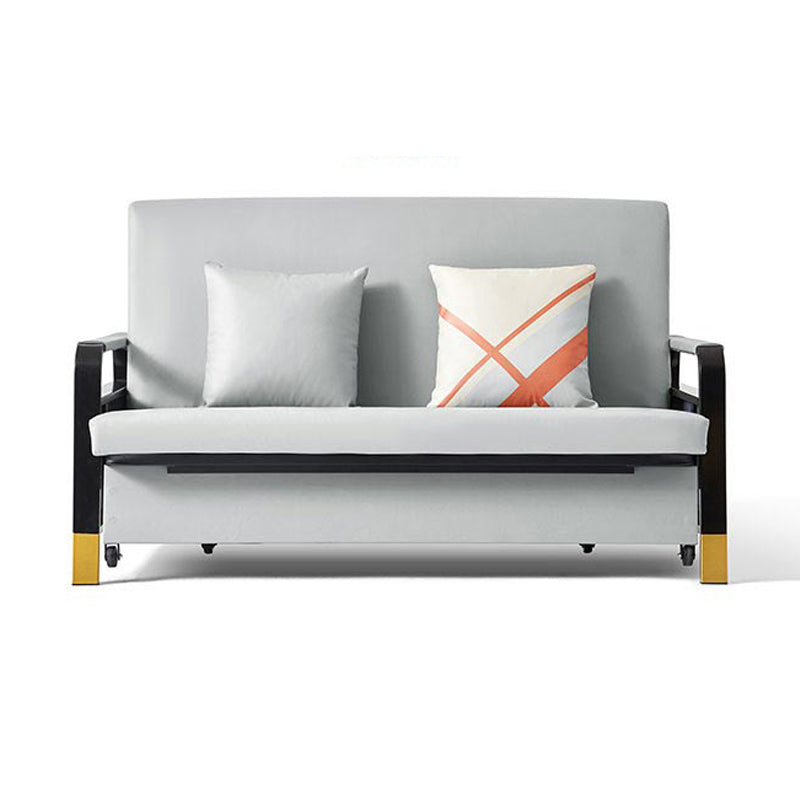 Divano letto convertibile con cuscino quadrato di stoccaggio divano letto posteriore