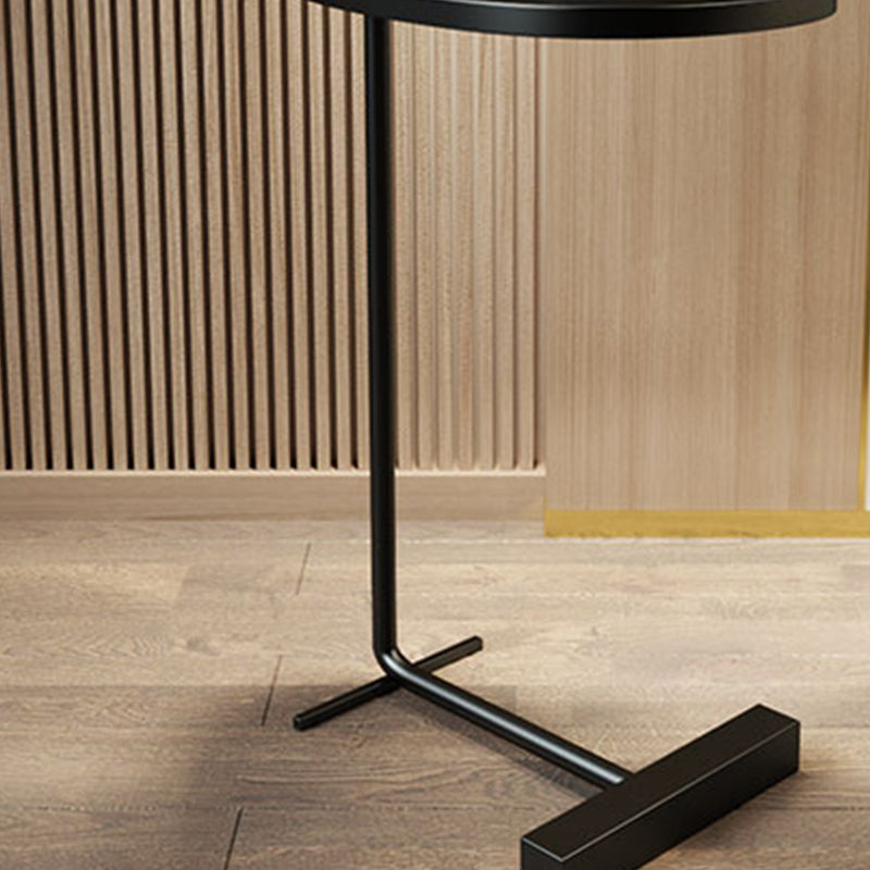 Mesa de madera de madera de 23.6 pulgadas de altura moderna de la esquina C para sala de estar