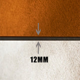 Mesa de trineo marrón moderno mesa de vidrio cuadrado de la sala de vidrio para sala de estar