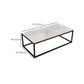 Marble Metal Frame Coffee Table Luxurious Rectangular Cocktail Table Clearhalo 'Coffee & Accent Tables' 'Coffee Tables' 'coffee_tables' 'furn' 'furn_coffee_tables' 'Furniture' 'Living Room Furniture' 6217522