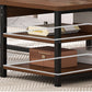 23.6" D Modern Rectangular Coffee Cocktail Table with 2-Shelf Clearhalo 'Coffee & Accent Tables' 'Coffee Tables' 'coffee_tables' 'furn' 'furn_coffee_tables' 'Furniture' 'Living Room Furniture' 6217529