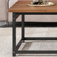 23.6" D Modern Rectangular Coffee Cocktail Table with 2-Shelf Clearhalo 'Coffee & Accent Tables' 'Coffee Tables' 'coffee_tables' 'furn' 'furn_coffee_tables' 'Furniture' 'Living Room Furniture' 6217530