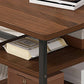 23.6" D Modern Rectangular Coffee Cocktail Table with 2-Shelf Clearhalo 'Coffee & Accent Tables' 'Coffee Tables' 'coffee_tables' 'furn' 'furn_coffee_tables' 'Furniture' 'Living Room Furniture' 6217532