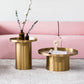 Mid-Century Modern Steel Coffee Table Pedestal Tray Top Cocktail Table Clearhalo 'Coffee & Accent Tables' 'Coffee Tables' 'coffee_tables' 'furn' 'furn_coffee_tables' 'Furniture' 'Living Room Furniture' 6217562