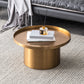 Mid-Century Modern Steel Coffee Table Pedestal Tray Top Cocktail Table Clearhalo 'Coffee & Accent Tables' 'Coffee Tables' 'coffee_tables' 'furn' 'furn_coffee_tables' 'Furniture' 'Living Room Furniture' 6217573