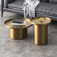 Mid-Century Modern Steel Coffee Table Pedestal Tray Top Cocktail Table Clearhalo 'Coffee & Accent Tables' 'Coffee Tables' 'coffee_tables' 'furn' 'furn_coffee_tables' 'Furniture' 'Living Room Furniture' 6217574
