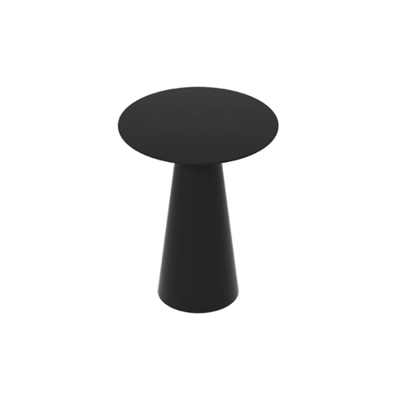 Pedestal Cocktail Table Set Mid-Century Metal Round Coffee Table 16"L x 16"W x 20"H Black Clearhalo 'Coffee & Accent Tables' 'Coffee Tables' 'coffee_tables' 'furn' 'furn_coffee_tables' 'Furniture' 'Living Room Furniture' 6217636