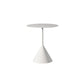 Pedestal Cocktail Table Set Mid-Century Metal Round Coffee Table 19"L x 19"W x 22"H White Clearhalo 'Coffee & Accent Tables' 'Coffee Tables' 'coffee_tables' 'furn' 'furn_coffee_tables' 'Furniture' 'Living Room Furniture' 6217637