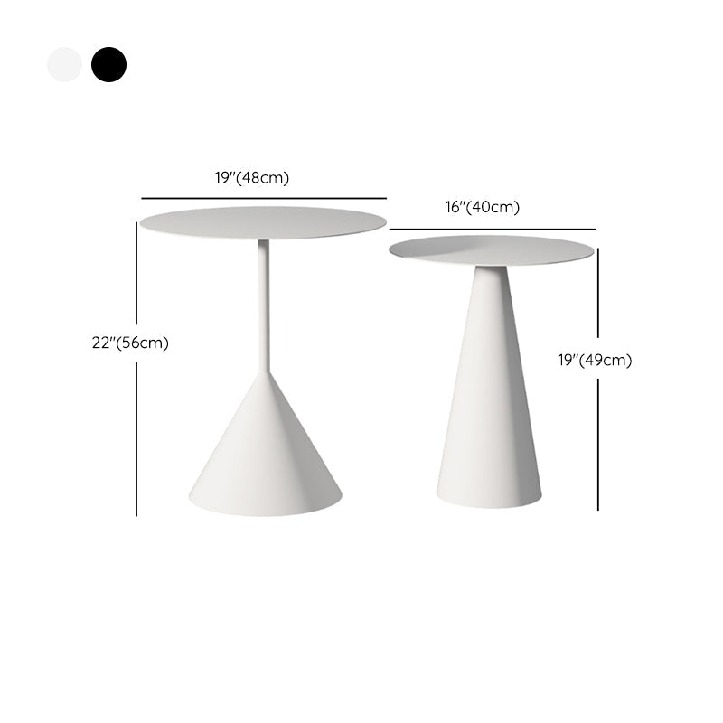 Pedestal Cocktail Table Set Mid-Century Metal Round Coffee Table Clearhalo 'Coffee & Accent Tables' 'Coffee Tables' 'coffee_tables' 'furn' 'furn_coffee_tables' 'Furniture' 'Living Room Furniture' 6217644
