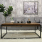 Rectangular Wooden Cocktail Table Metal Frame Coffee Table in Black Clearhalo 'Coffee & Accent Tables' 'Coffee Tables' 'coffee_tables' 'furn' 'furn_coffee_tables' 'Furniture' 'Living Room Furniture' 6217655