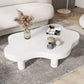 Geometric 3 Legs Coffee Table Scandinavian 1 Single Cocktail Table White Clearhalo 'Coffee & Accent Tables' 'Coffee Tables' 'coffee_tables' 'furn' 'furn_coffee_tables' 'Furniture' 'Living Room Furniture' 6217734