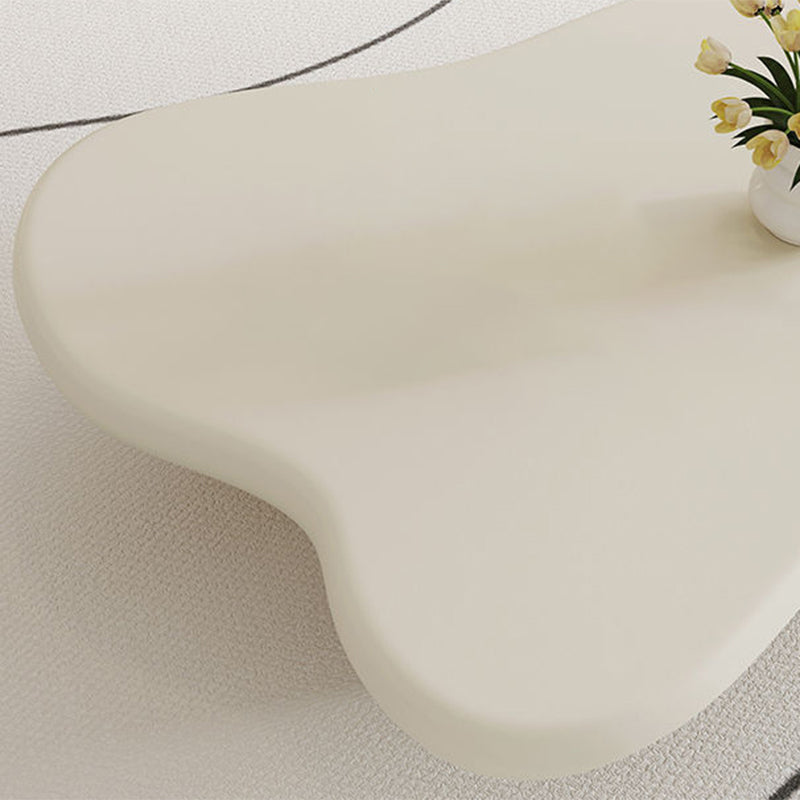 Nordic Irregular 4 Legs Coffee Table 11.8" H Wood Cocktail Table Clearhalo 'Coffee & Accent Tables' 'Coffee Tables' 'coffee_tables' 'furn' 'furn_coffee_tables' 'Furniture' 'Living Room Furniture' 6217837