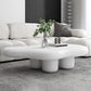 Nordic Irregular 4 Legs Coffee Table 11.8" H Wood Cocktail Table Clearhalo 'Coffee & Accent Tables' 'Coffee Tables' 'coffee_tables' 'furn' 'furn_coffee_tables' 'Furniture' 'Living Room Furniture' 6217840