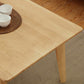Solid Wood 4 Legs Coffee Table Nordic 17.7" High Cocktail Table