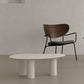Round Black/White Coffee Table 3 Legs 1 Single Cocktail Table