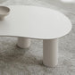 Round Black/White Coffee Table 3 Legs 1 Single Cocktail Table