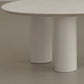 Round Black/White Coffee Table 3 Legs 1 Single Cocktail Table