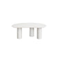 Round Black/White Coffee Table 3 Legs 1 Single Cocktail Table