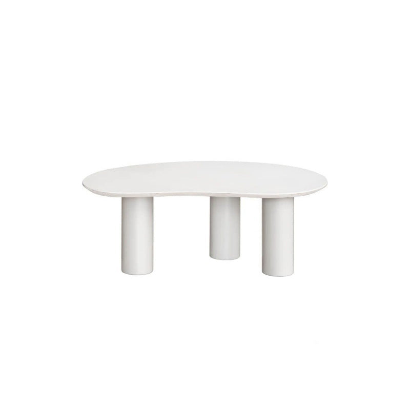 Round Black/White Coffee Table 3 Legs 1 Single Cocktail Table