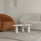 Round Black/White Coffee Table 3 Legs 1 Single Cocktail Table