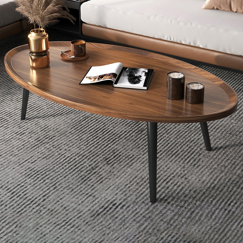 Modern Style Tray Top Coffee Table 3/4 Legs Simple Cocktail Table 31.5"L x 22"W x 15"H Walnut Clearhalo 'Coffee & Accent Tables' 'Coffee Tables' 'coffee_tables' 'furn' 'furn_coffee_tables' 'Furniture' 'Living Room Furniture' 6217928