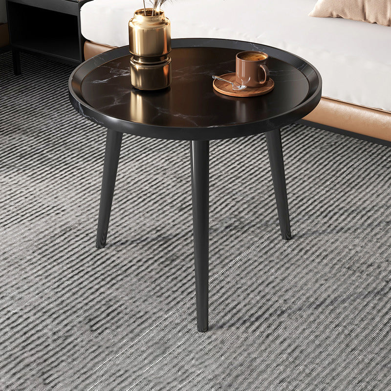 Modern Style Tray Top Coffee Table 3/4 Legs Simple Cocktail Table Black Clearhalo 'Coffee & Accent Tables' 'Coffee Tables' 'coffee_tables' 'furn' 'furn_coffee_tables' 'Furniture' 'Living Room Furniture' 6217931