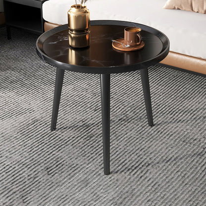 Modern Style Tray Top Coffee Table 3/4 Legs Simple Cocktail Table Black Clearhalo 'Coffee & Accent Tables' 'Coffee Tables' 'coffee_tables' 'furn' 'furn_coffee_tables' 'Furniture' 'Living Room Furniture' 6217931
