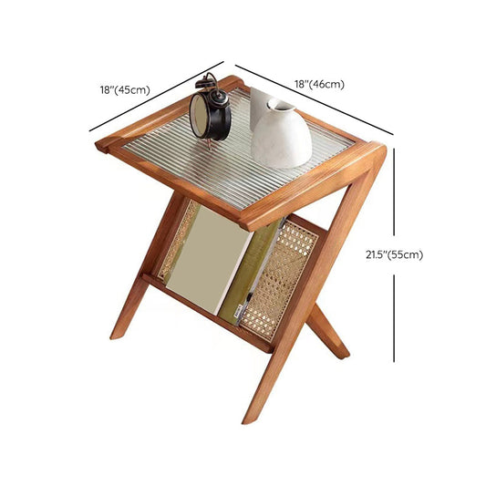 4 gambe tavolino da caffè modernismo tavolo da cocktail in legno in naturale