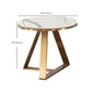 Luxurious Coffee Table Metal Cross Legs Cocktail Table in Gold