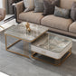 Frame Base 2 Nesting Coffee Table with Storage Metal Coffee Table Set Clearhalo 'Coffee & Accent Tables' 'Coffee Tables' 'coffee_tables' 'furn' 'furn_coffee_tables' 'Furniture' 'Living Room Furniture' 6217995