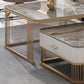 Frame Base 2 Nesting Coffee Table with Storage Metal Coffee Table Set Clearhalo 'Coffee & Accent Tables' 'Coffee Tables' 'coffee_tables' 'furn' 'furn_coffee_tables' 'Furniture' 'Living Room Furniture' 6218003